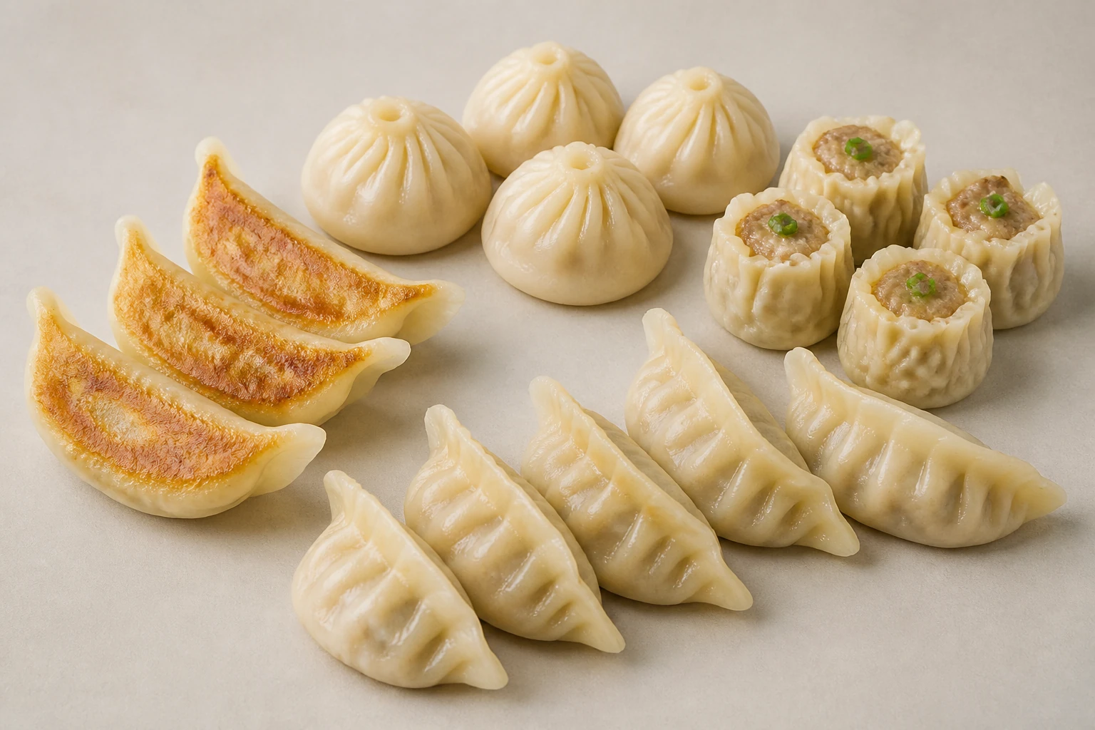 Finished dumpling formats
